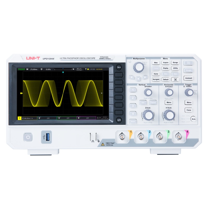 UNI-T UPO1104X 100MHz Digital  - огляд і ціна Digital Storage Oscilloscope 4 Channel 100Mhz