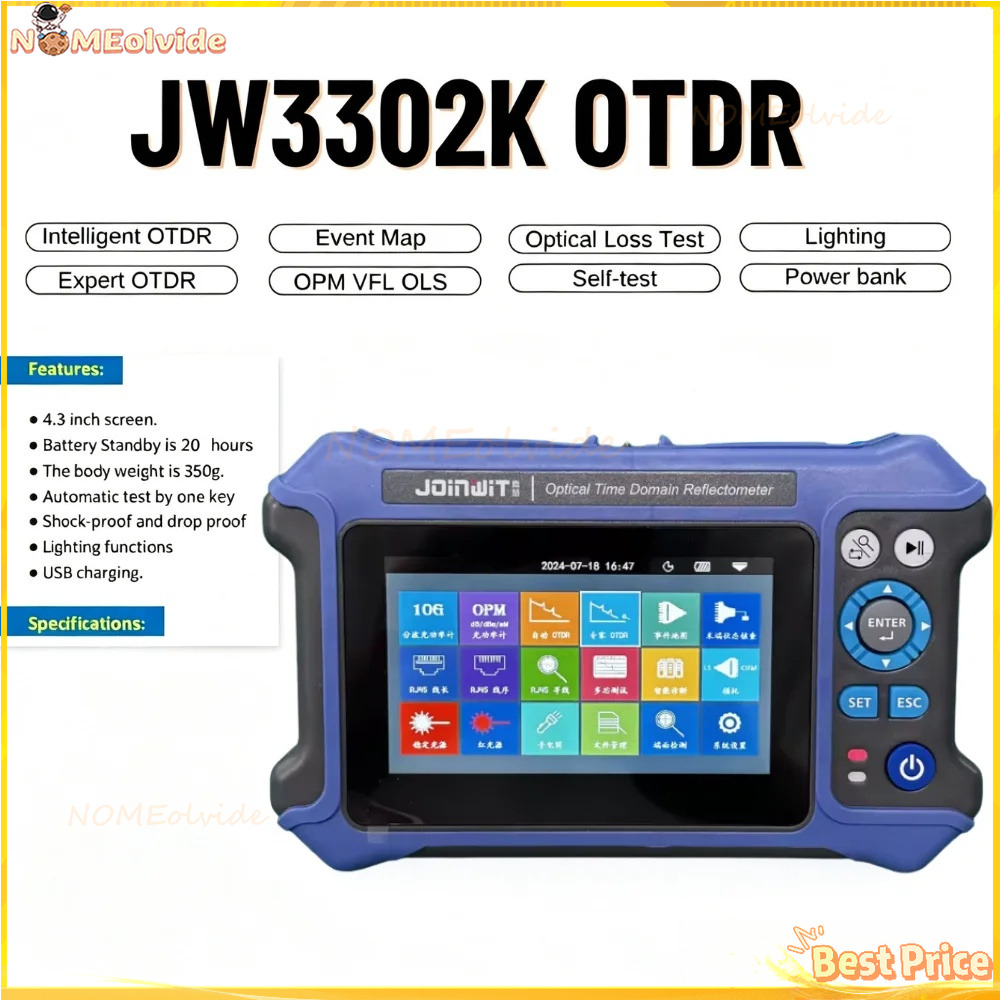 Joinwit JW3302K 28Db/26Db SM 1 - огляд і ціна Optical Time Domain Reflectometer Otdr 1310 1550Nm