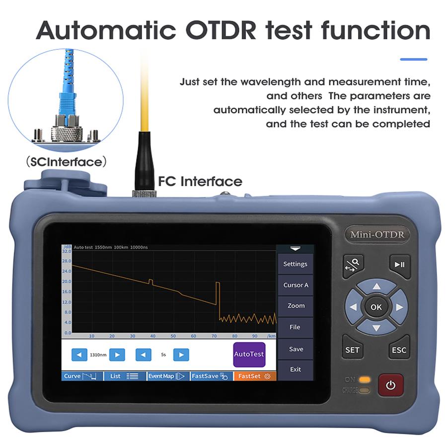 4.3 Inch Touch Screen MINI OTD - огляд і ціна Optical Time Domain Reflectometer Otdr 1310 1550Nm