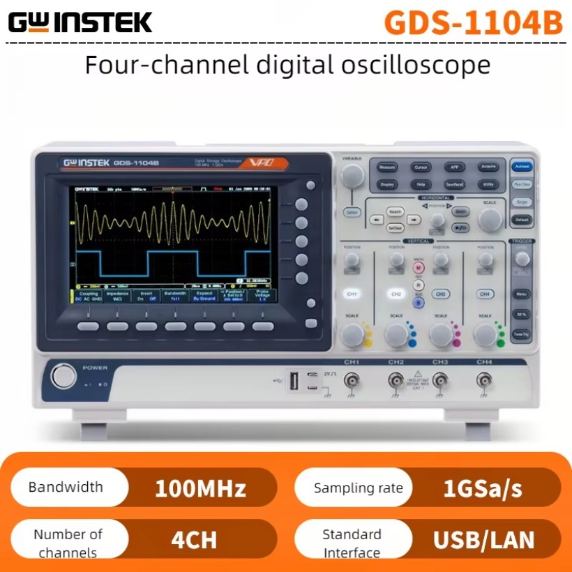 GWInstek Digital Storage Oscil - огляд і ціна Digital Storage Oscilloscope 4 Channel 100Mhz