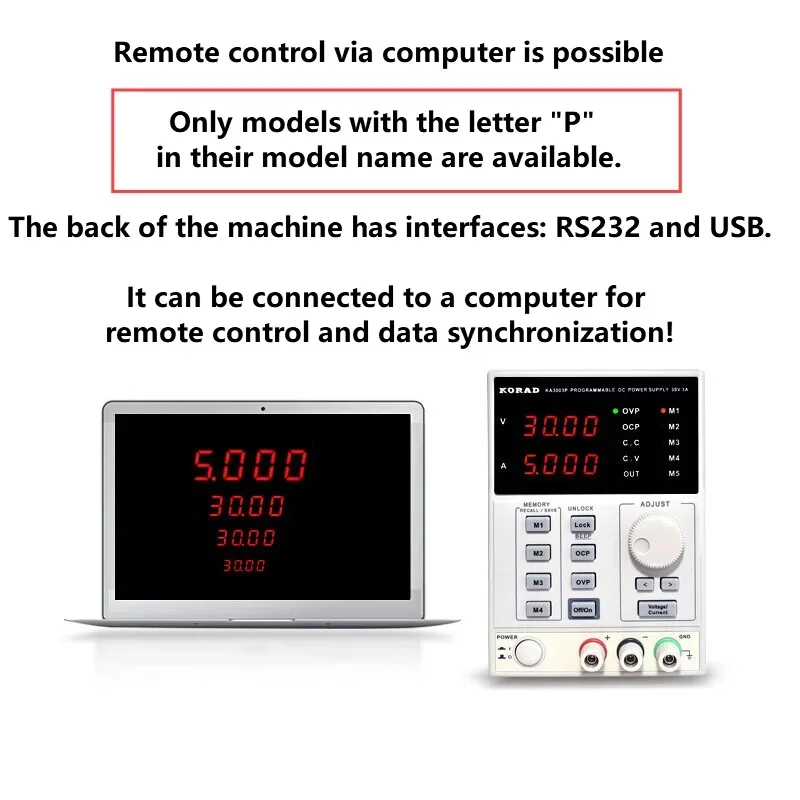 30V 60V 2A  3A 5A 10A Linear D - огляд і ціна Programmable Linear Dc Power Supply 30V 10A