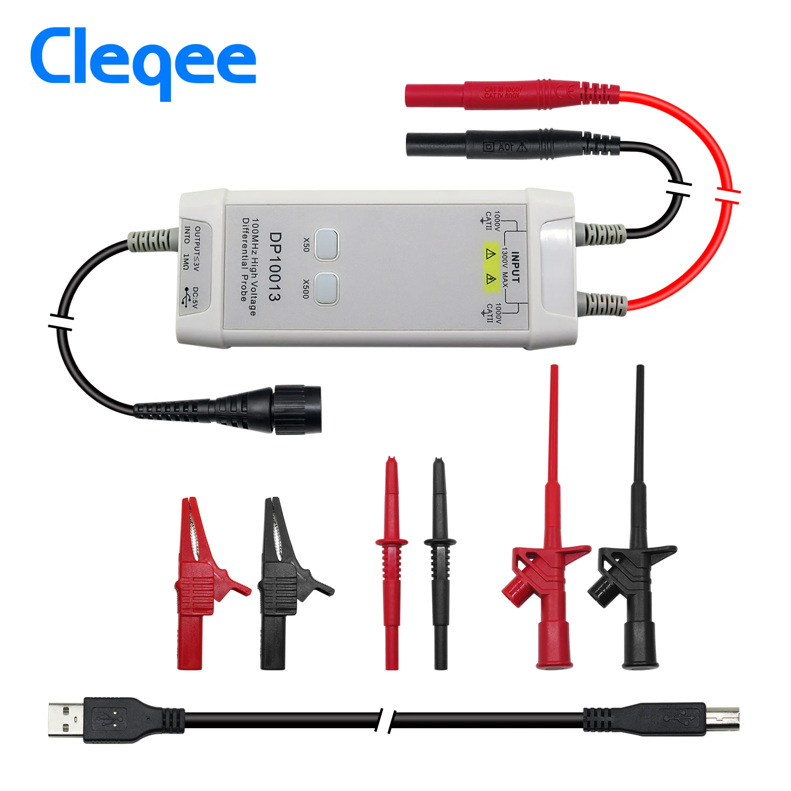 Cleqee 1300V 100MHz High Volta - огляд і ціна High Voltage Differential Probe 100Mhz 1300V