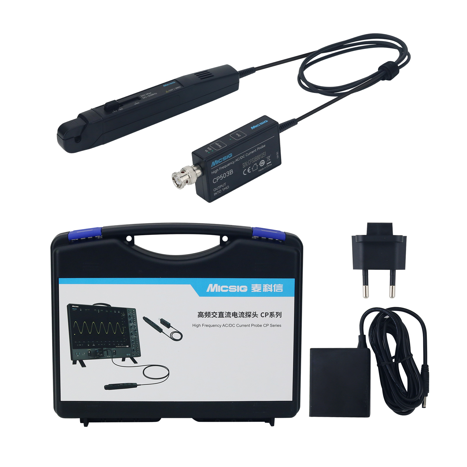 GOOD Micsig CP503B 50MHz 5A/30 - огляд і ціна Current Probe Ac Dc 50Mhz Oscilloscope