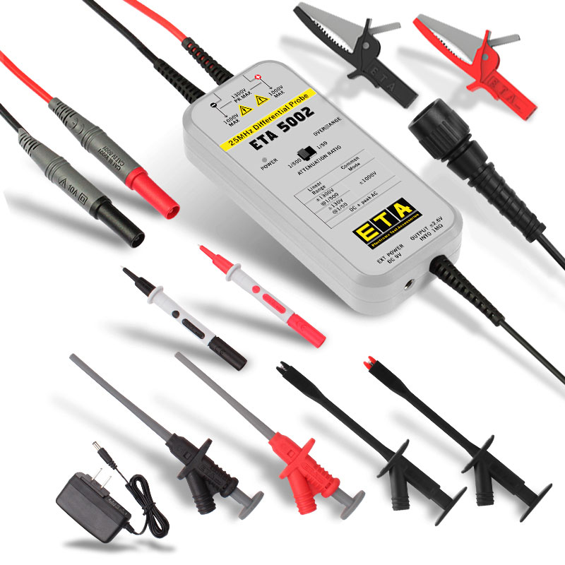 Miyee ETA5002/ETA5010/ETA5026  - огляд і ціна High Voltage Differential Probe 100Mhz 1300V