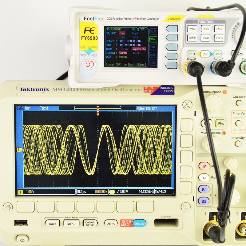 FY6900 Digital Signal Generato - огляд і ціна Dual Channel Arbitrary Waveform Function Generator 60Mhz