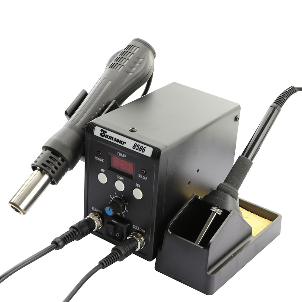 8586 700W 2 in 1 Digital Displ - огляд і ціна Smd Rework Station Hot Air Soldering 2 In 1
