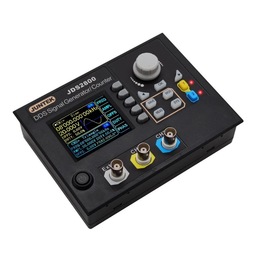JDS2800-15M 60MHz DDS Function - огляд і ціна Dual Channel Arbitrary Waveform Function Generator 60Mhz