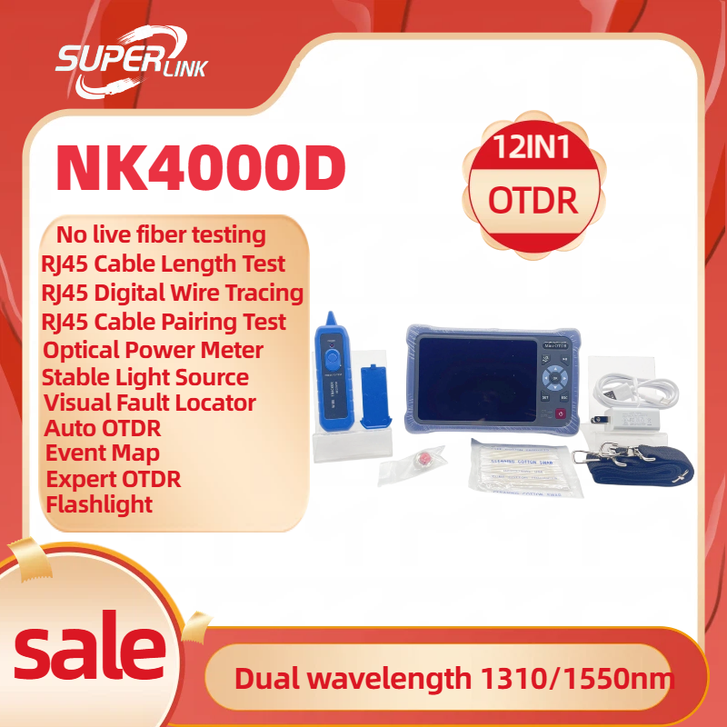 Novker 12-in-1 Mini OTDR NK400 - огляд і ціна Optical Time Domain Reflectometer Otdr 1310 1550Nm