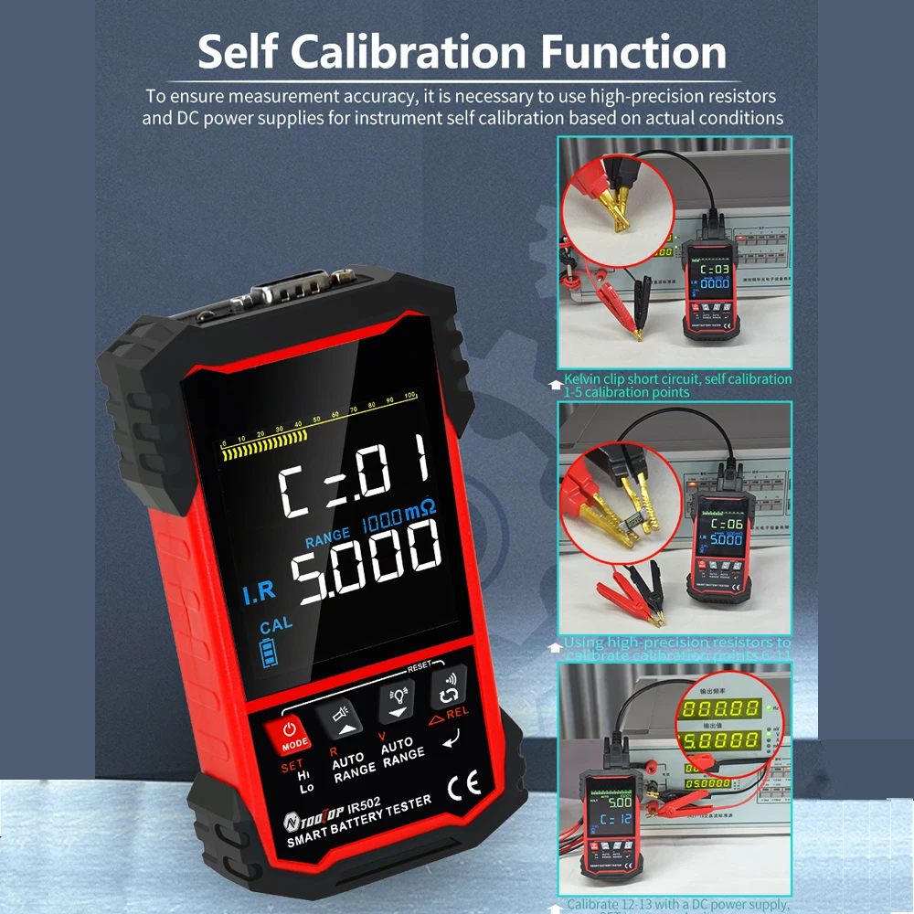 TOOLTOP ±120V Internal Resista - огляд і ціна Battery Internal Resistance Tester Four Wire
