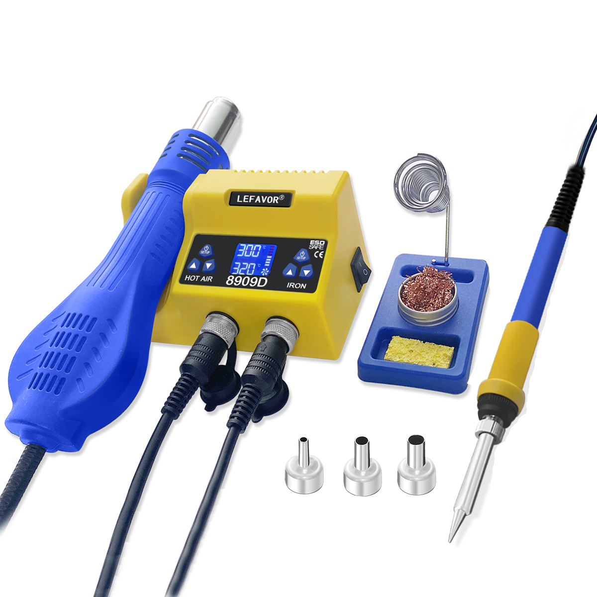 2 In 1 Digital Soldering Stati - огляд і ціна Smd Rework Station Hot Air Soldering 2 In 1