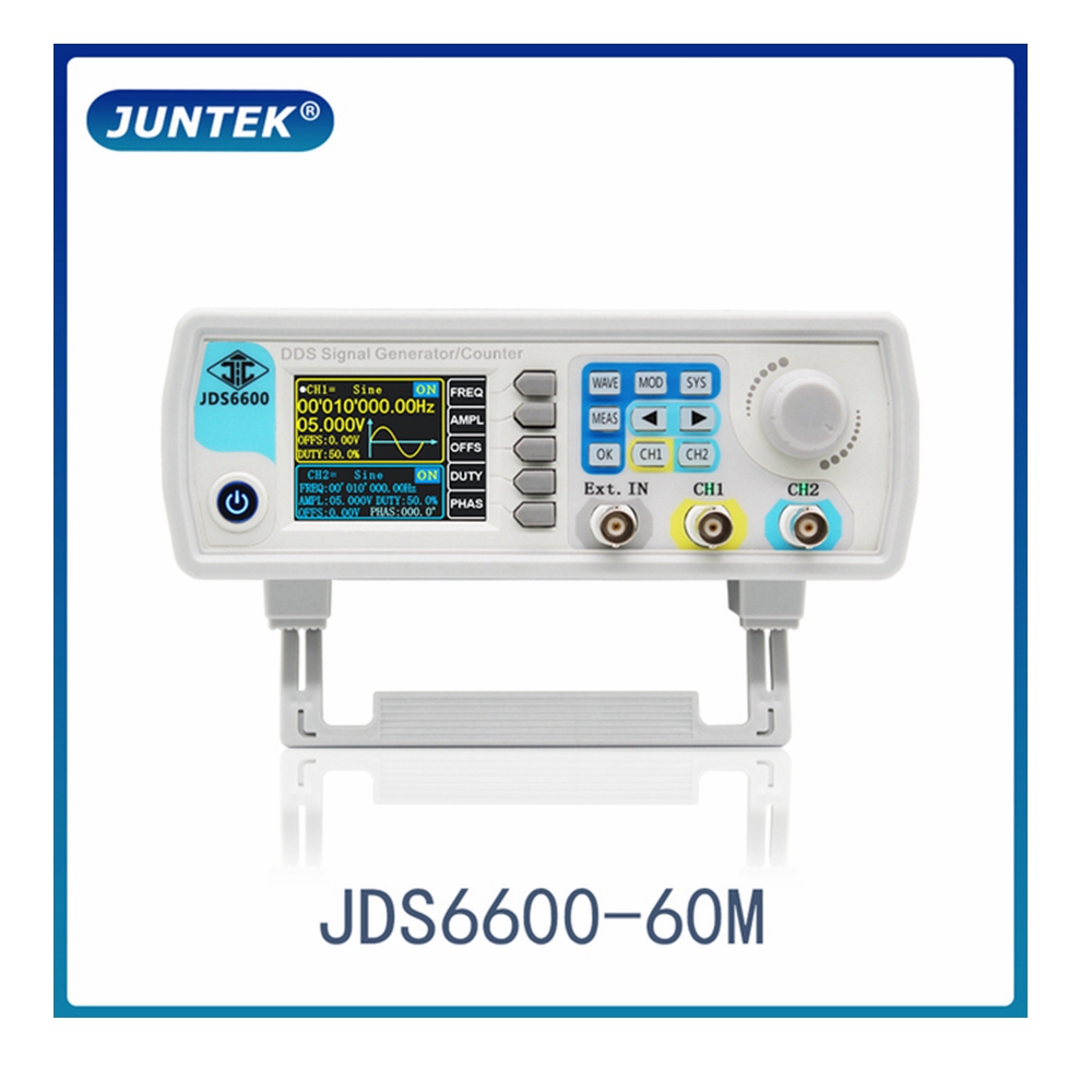 JDS6600 60MHz DDS Function Sig - огляд і ціна Dual Channel Arbitrary Waveform Function Generator 60Mhz