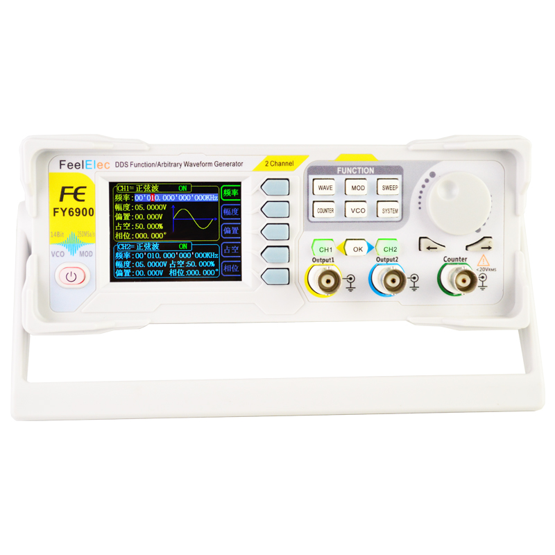 New FY6900 60MHz Dual Channel  - огляд і ціна Dual Channel Arbitrary Waveform Function Generator 60Mhz