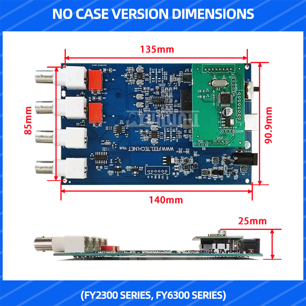 FY6300 FY2300 Dual Channel DDS - огляд і ціна Dual Channel Arbitrary Waveform Function Generator 60Mhz