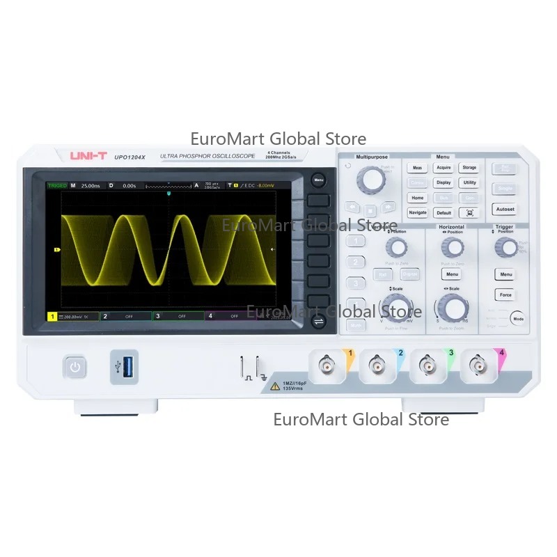 UPO1104X 100MHz Digital Oscill - огляд і ціна Digital Storage Oscilloscope 4 Channel 100Mhz