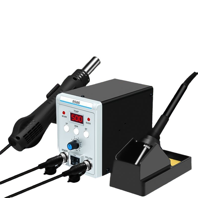 8586 2 in 1 Soldering Rework S - огляд і ціна Smd Rework Station Hot Air Soldering 2 In 1