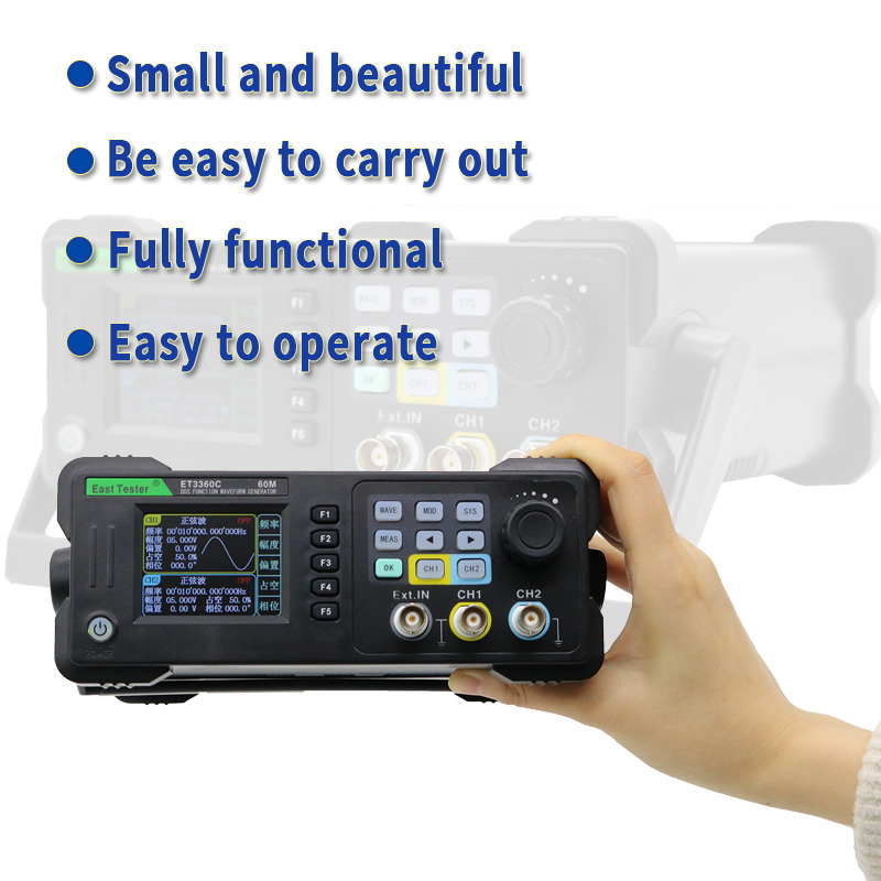 East Tester ET3320C ET3340C ET - огляд і ціна Dual Channel Arbitrary Waveform Function Generator 60Mhz