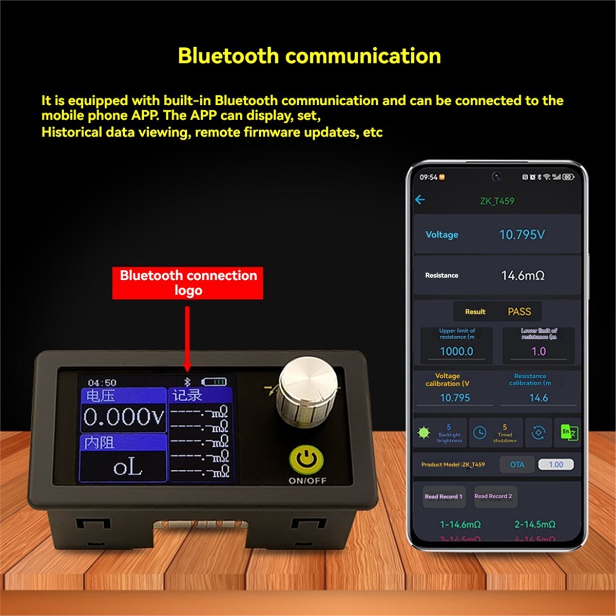 ABGN T459 DC 5V Four-Wire Batt - огляд і ціна Battery Internal Resistance Tester Four Wire