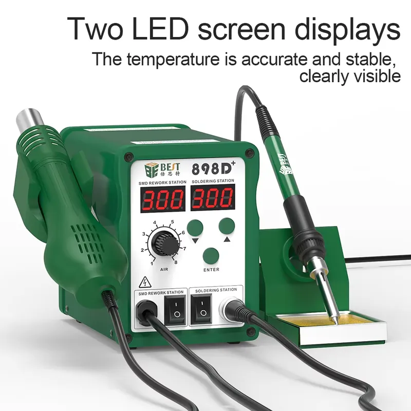 BST-898d+ Digital Soldering St - огляд і ціна Smd Rework Station Hot Air Soldering 2 In 1